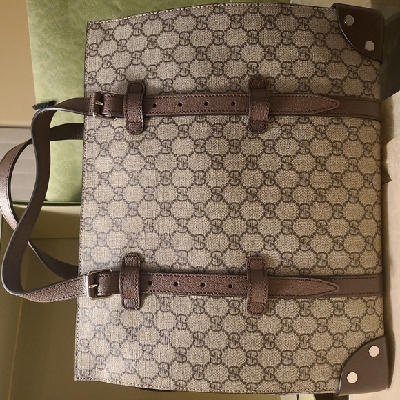 Authentic Gucci GG duffle / tote / travel case - beige - BRAND NEW NEVER USED - Picture 2 of 14